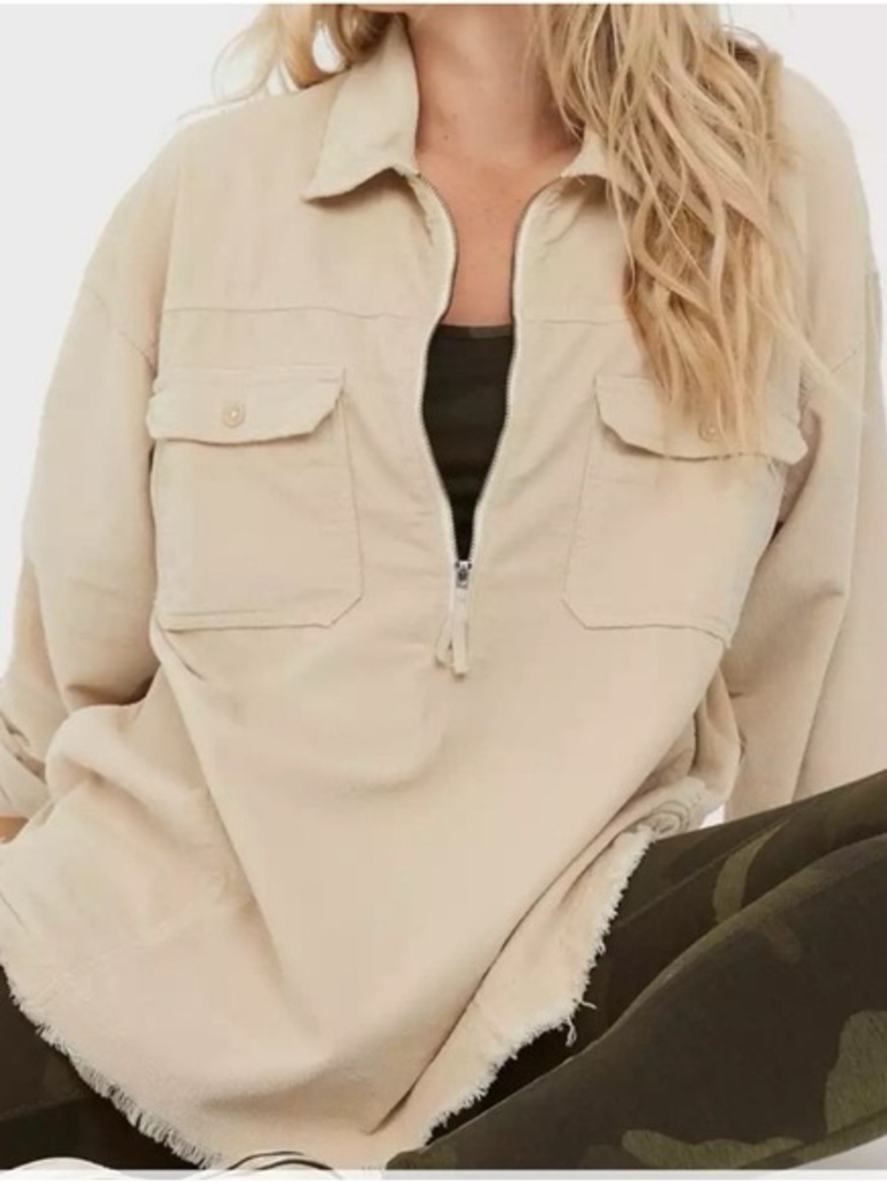 Offline by Aerie • Half Zip Corduroy Pullover